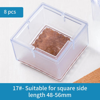 8Pcs/Lot QDRR Table Chair Leg Mat Silicone Non-Slip Table Chair Leg Caps Foot Protection Bottom Cover Pads Wood Floor Protectors