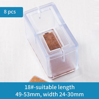 8Pcs/Lot QDRR Table Chair Leg Mat Silicone Non-Slip Table Chair Leg Caps Foot Protection Bottom Cover Pads Wood Floor Protectors