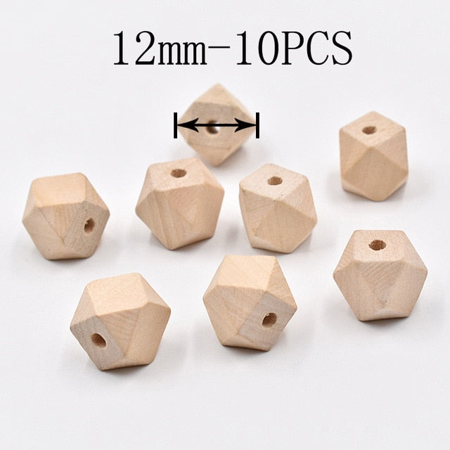 5pcs 40mm/45mm/50mm/55 Wooden Baby Teething Rings Infant Teether Toy DIY Accessories For 3-12 Month Infants Tooth Care Products