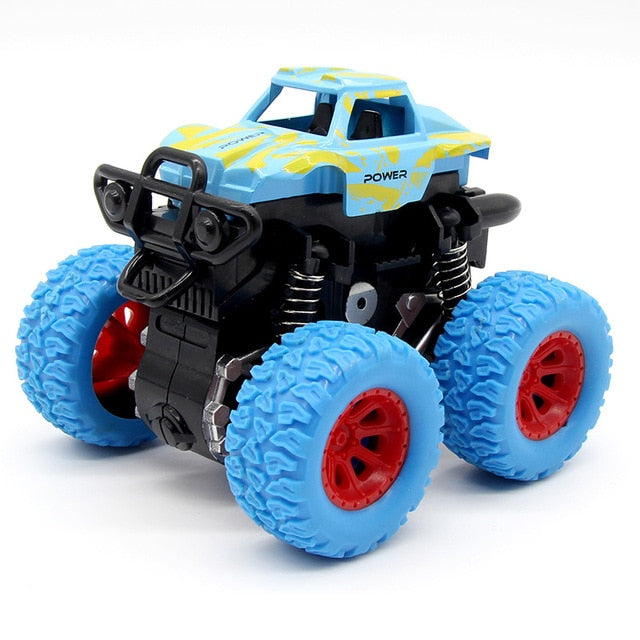 Green Kids Truck Inertia SUV Friction Power Vehicles Baby Boys Super Blaze Car Children Gift Toy