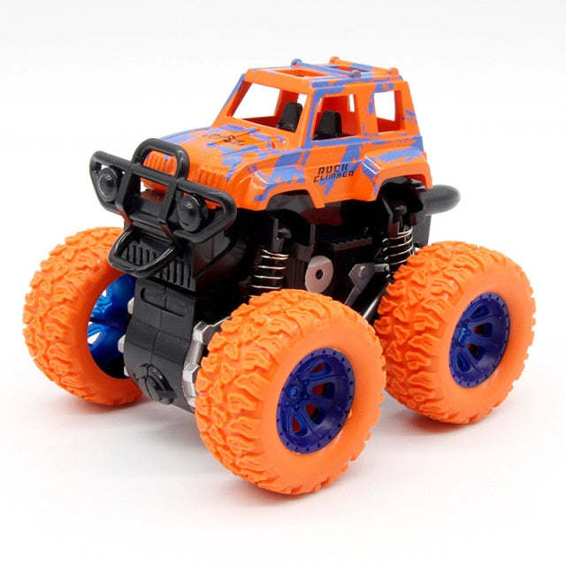 Green Kids Truck Inertia SUV Friction Power Vehicles Baby Boys Super Blaze Car Children Gift Toy