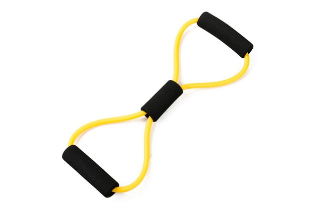 Yoga Resistance Exercise Bands Gym Fitness Equipment Pull Rope 8 Word Chest Expander Elastic Muscle Training Tubing Tension Rope