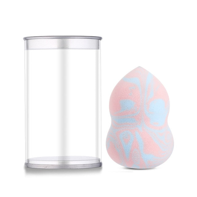 Makeup Sponge, Foundation Cosmetic Puff Powder Smooth Beauty Marbling Blender Water-Drop Shape Tool