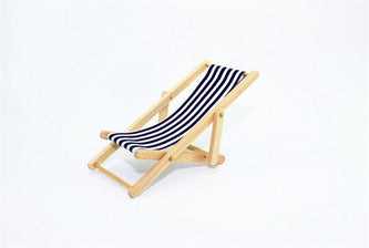Miniature For Barbie Dolls House Color In Green Pink Blue 1:12 Scale Foldable Wooden Deckchair Lounge Beach Chair For Lovely