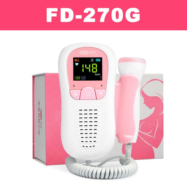 Cofoe Doppler Fetal Heartbeat Detector Baby Care Household Portable for Pregnant Fetal Pulse Meter No Radiation Stethoscope