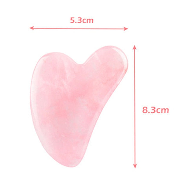 Natural Rose Jade Gouache Scraper Face Lift Massager for Face Gua Sha Board Skin Face Relax Sliming Beauty Eye Neck Thin Lift