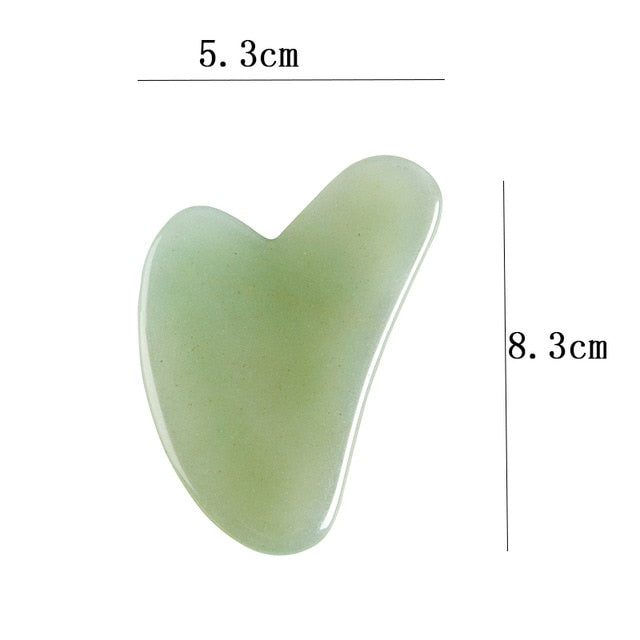 Natural Rose Jade Gouache Scraper Face Lift Massager for Face Gua Sha Board Skin Face Relax Sliming Beauty Eye Neck Thin Lift