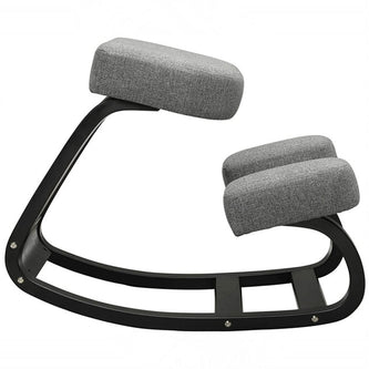 Home Office Ergonomic Kneeling Chair Rocking Balancing Wood Comfortable Kneel Stool for Improving Posture Relieve Knee Pressure