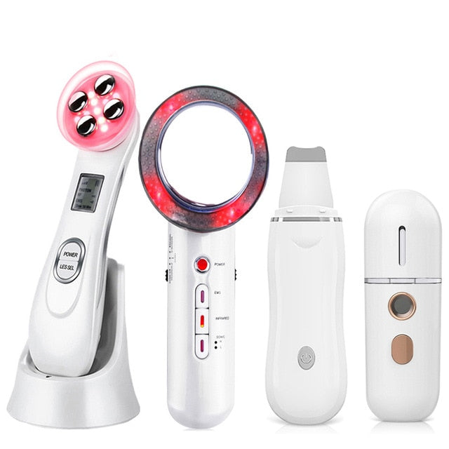 EMS Radio Frequency RF Blackhead Remover Skin Scrubber Infrared Body Slimming Massager Cavitacion Galvanica Cleaning Face Beauty