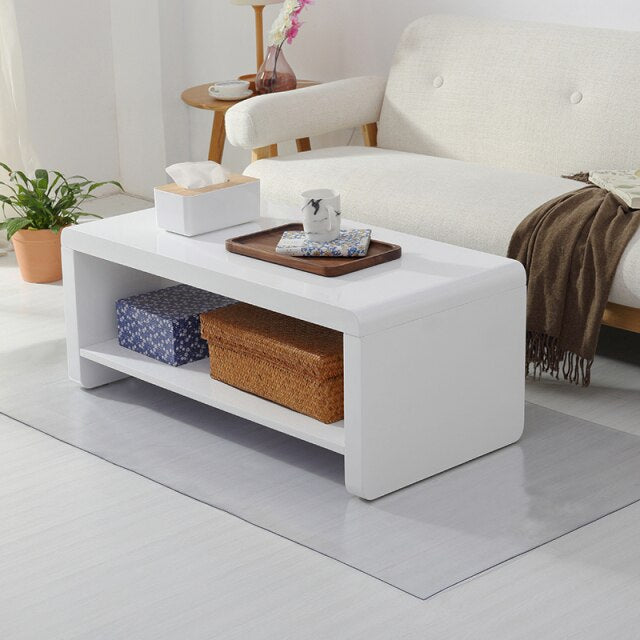 Protect coffee table wooden floor swivel chair plastic floor mat PVC waterproof mat transparent carpet hall bedroom