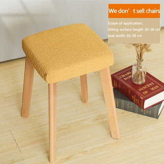 Square Stool Chair Cover Universal Household Elastic Office Dining Table Solid Wood funda de silla Modern Minimalist Multicolor