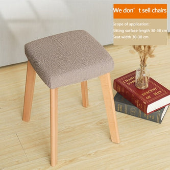 Square Stool Chair Cover Universal Household Elastic Office Dining Table Solid Wood funda de silla Modern Minimalist Multicolor