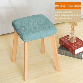 Square Stool Chair Cover Universal Household Elastic Office Dining Table Solid Wood funda de silla Modern Minimalist Multicolor