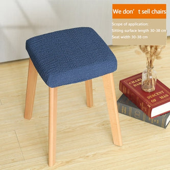 Square Stool Chair Cover Universal Household Elastic Office Dining Table Solid Wood funda de silla Modern Minimalist Multicolor