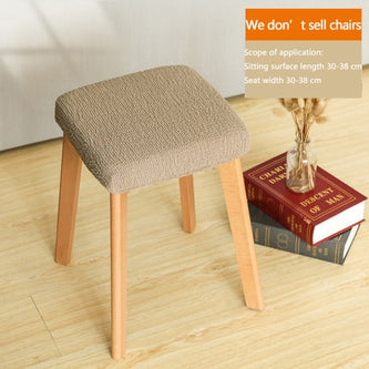 Square Stool Chair Cover Universal Household Elastic Office Dining Table Solid Wood funda de silla Modern Minimalist Multicolor