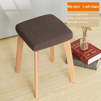 Square Stool Chair Cover Universal Household Elastic Office Dining Table Solid Wood funda de silla Modern Minimalist Multicolor