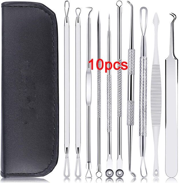 Beauty Acne Blackhead Remover Needles to Remove Blackheads Black Spot Extractor Stainless Steel Pimple Removal Skin Care Tools