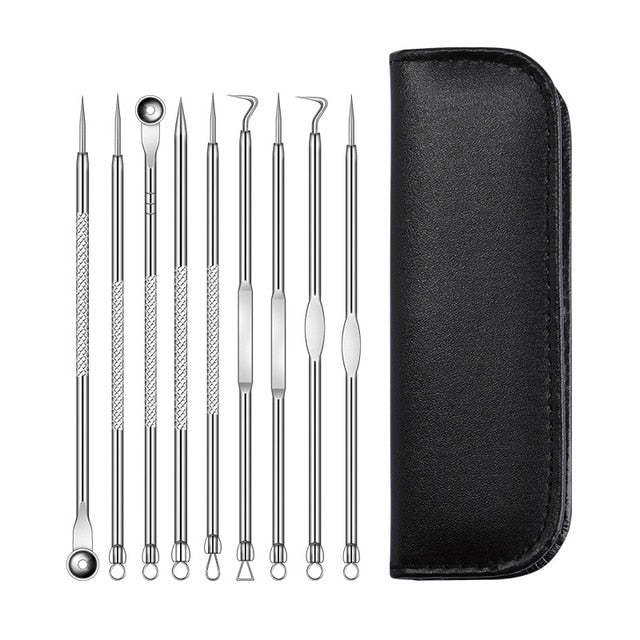 Beauty Acne Blackhead Remover Needles to Remove Blackheads Black Spot Extractor Stainless Steel Pimple Removal Skin Care Tools