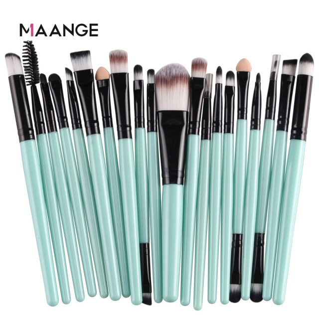 MAANGE 3/20 Pcs Makeup Brush Set Pro Eyeshadow Blending Foundation Powder Eyebrow Brush Double Head Brush Beauty Make Up Kits