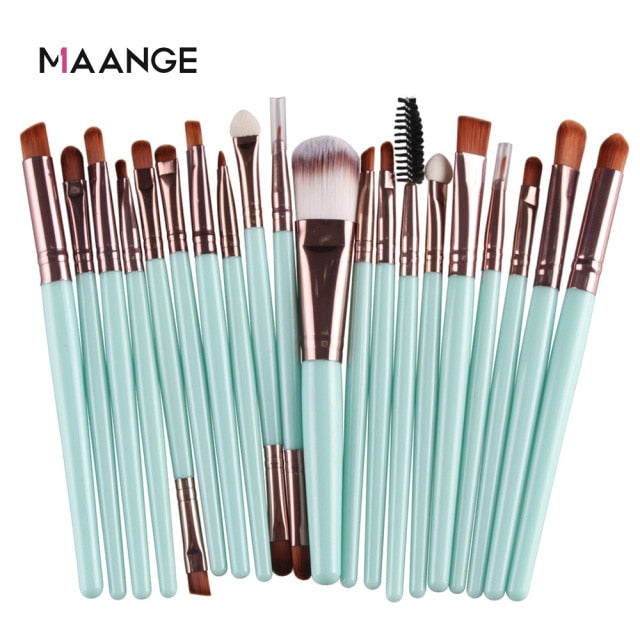 MAANGE 3/20 Pcs Makeup Brush Set Pro Eyeshadow Blending Foundation Powder Eyebrow Brush Double Head Brush Beauty Make Up Kits