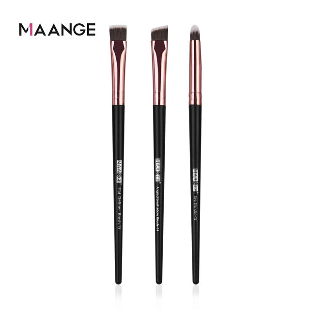 MAANGE 3/20 Pcs Makeup Brush Set Pro Eyeshadow Blending Foundation Powder Eyebrow Brush Double Head Brush Beauty Make Up Kits