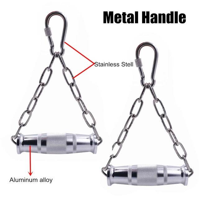 Cable Machine Attachments Tricep Rope D-Handle Cable Pully Optional for Gym Fitness Equipment Weight Lifting Workout Accessories