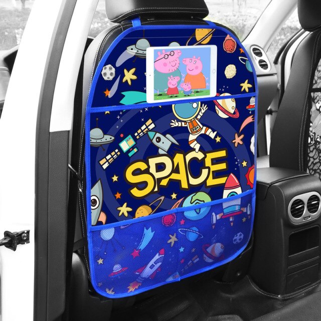 Car Anti Child Kick Pad Auto Care Seat Back Protector Case Cover Cartoon for Baby Kick Mat Mud Clean Plastic Anti-kick Pad