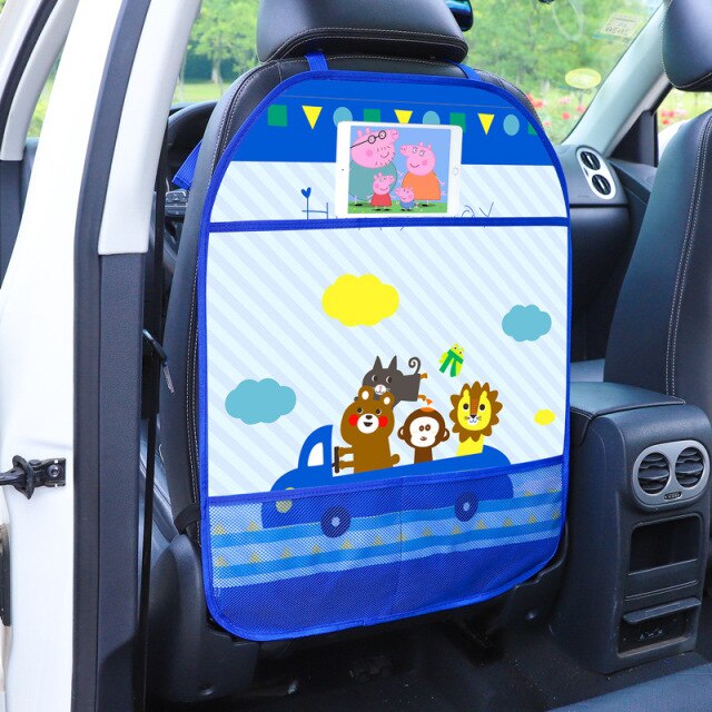 Car Anti Child Kick Pad Auto Care Seat Back Protector Case Cover Cartoon for Baby Kick Mat Mud Clean Plastic Anti-kick Pad