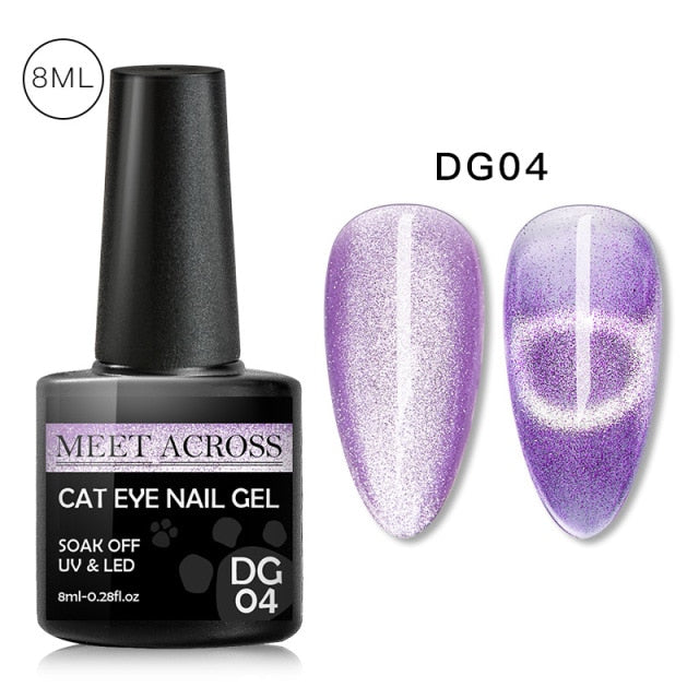 Cat Eye Nail Gel Polish 9D Laser Magnet Varnishes Soak Off UV LED Shimmer Magnetic Lacquers Shiny Beauty Design Polishes