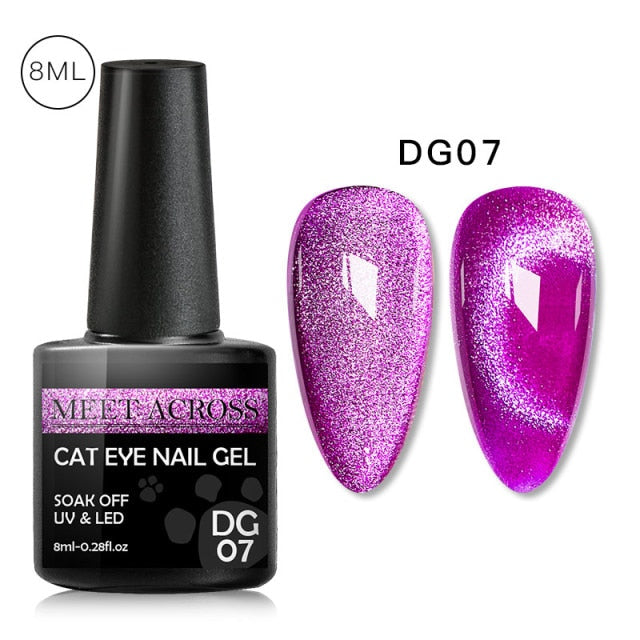 Cat Eye Nail Gel Polish 9D Laser Magnet Varnishes Soak Off UV LED Shimmer Magnetic Lacquers Shiny Beauty Design Polishes