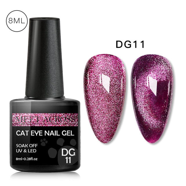 Cat Eye Nail Gel Polish 9D Laser Magnet Varnishes Soak Off UV LED Shimmer Magnetic Lacquers Shiny Beauty Design Polishes