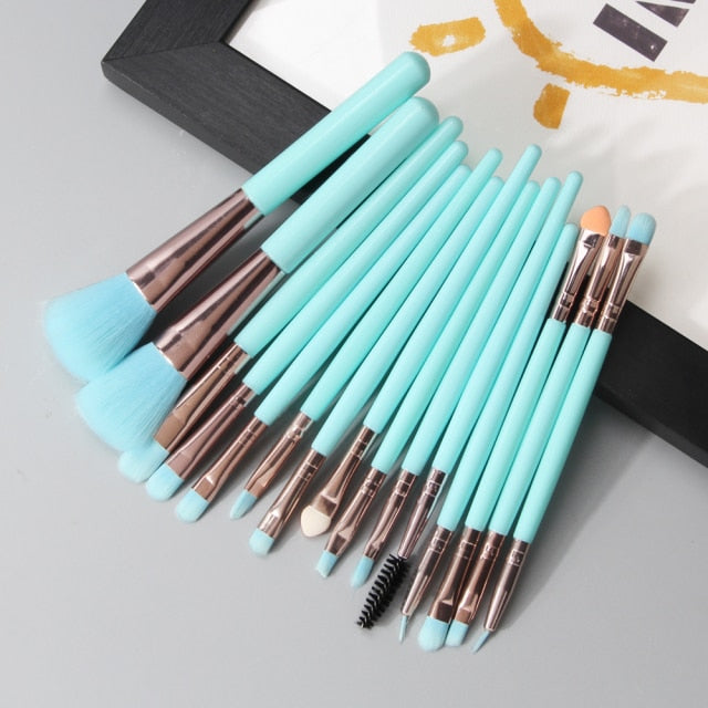 MAANGE 3/20 Pcs Makeup Brush Set Pro Eyeshadow Blending Foundation Powder Eyebrow Brush Double Head Brush Beauty Make Up Kits