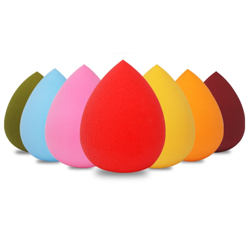 1Pcs Makeup Sponge Powder Puff Dry and Wet Combined Beauty Ball Facial Gourd Bevel Cut Makeup Eggshell Outfit Facial Sponge