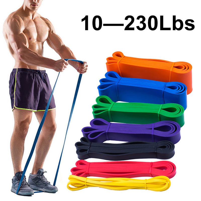 Unisex Fitness Rubber Resistance Bands Yoga Pilates Elastic Loop Crossfit Expander Strength Gym Exercise Equipment Training