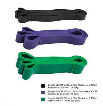 Unisex Fitness Rubber Resistance Bands Yoga Pilates Elastic Loop Crossfit Expander Strength Gym Exercise Equipment Training