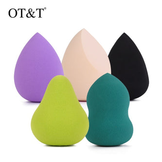 OT&T Makeup Sponge Set  Face Beauty Cosmetic Powder Puff For Foundation Cream Concealer Make Up Blender Tools