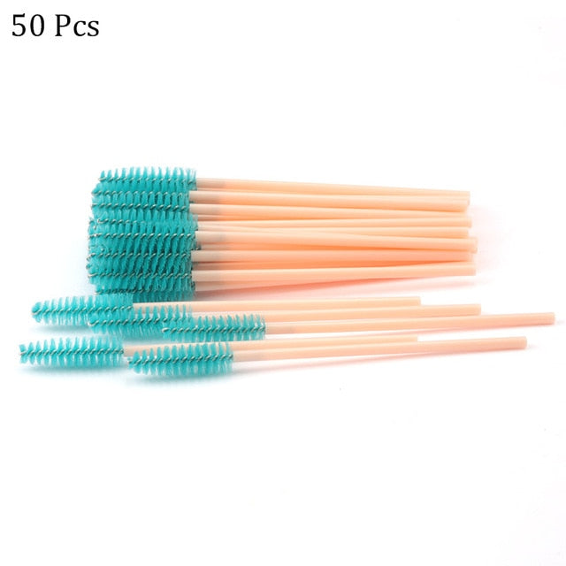 Eyelash Extension Disposable Eyebrow brush Mascara Wand Applicator Spoolers Eye Lashes Cosmetic Brushes Set makeup tools