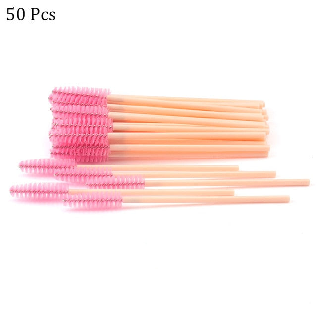 Eyelash Extension Disposable Eyebrow brush Mascara Wand Applicator Spoolers Eye Lashes Cosmetic Brushes Set makeup tools