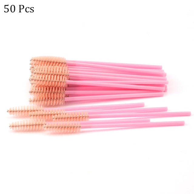 Eyelash Extension Disposable Eyebrow brush Mascara Wand Applicator Spoolers Eye Lashes Cosmetic Brushes Set makeup tools