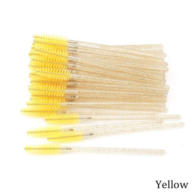 Eyelash Extension Disposable Eyebrow brush Mascara Wand Applicator Spoolers Eye Lashes Cosmetic Brushes Set makeup tools