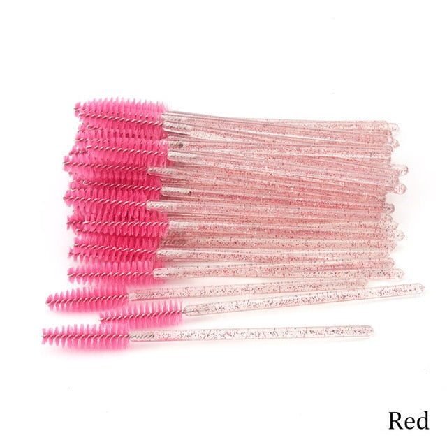 Eyelash Extension Disposable Eyebrow brush Mascara Wand Applicator Spoolers Eye Lashes Cosmetic Brushes Set makeup tools