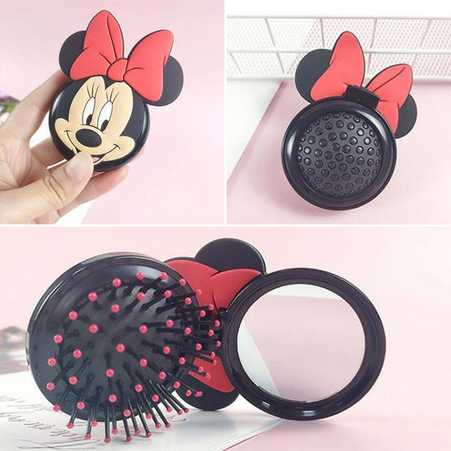 Disney Frozen Comb 3D Mickey Minnie Comb Elsa Anti-Static Air Cushion Hair Care Brushes Baby Girls Dress Up Makeups Toy Gifts