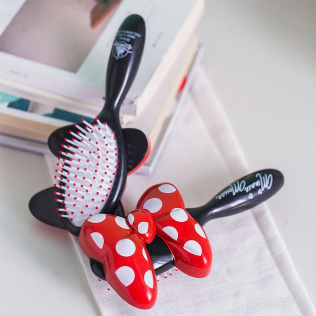 Disney Frozen Comb 3D Mickey Minnie Comb Elsa Anti-Static Air Cushion Hair Care Brushes Baby Girls Dress Up Makeups Toy Gifts