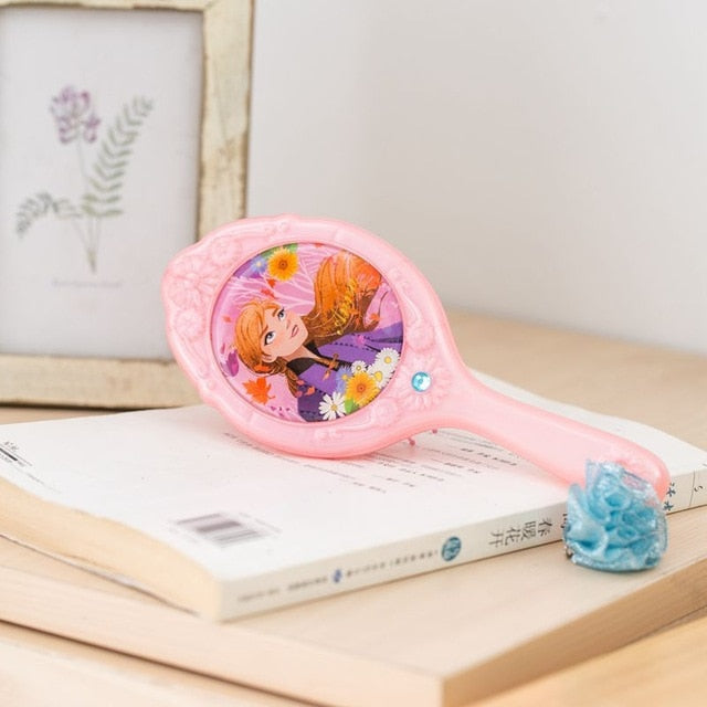 Disney Frozen Comb 3D Mickey Minnie Comb Elsa Anti-Static Air Cushion Hair Care Brushes Baby Girls Dress Up Makeups Toy Gifts