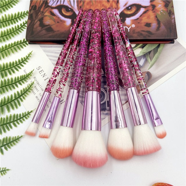 ZZDOG 7/10Pcs High-Quality Cosmetic Tool Kit Soft Makeup Brushes Set Eye Shadow Powder Foundation Eyebrow Blending Beauty Brush