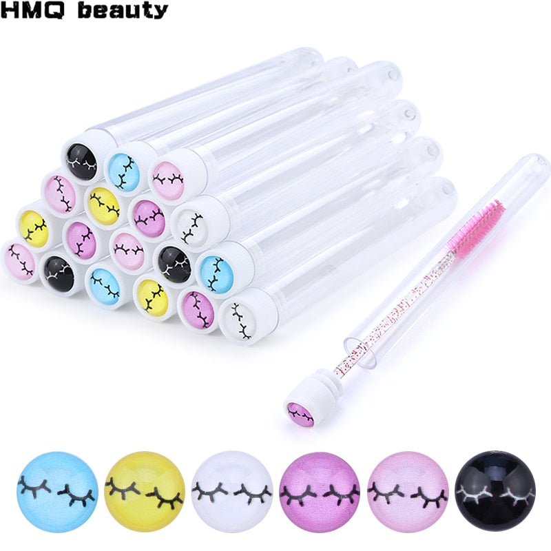 Reusable Eyebrow Brush Tube Disposable Eyelash Brush Eyebrow Brush With New Eelash Resin Drill Replaceable Makeup Brushes