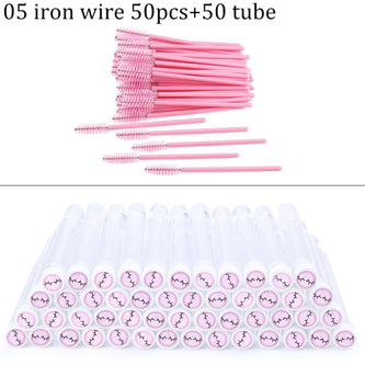 Reusable Eyebrow Brush Tube Disposable Eyelash Brush Eyebrow Brush With New Eelash Resin Drill Replaceable Makeup Brushes