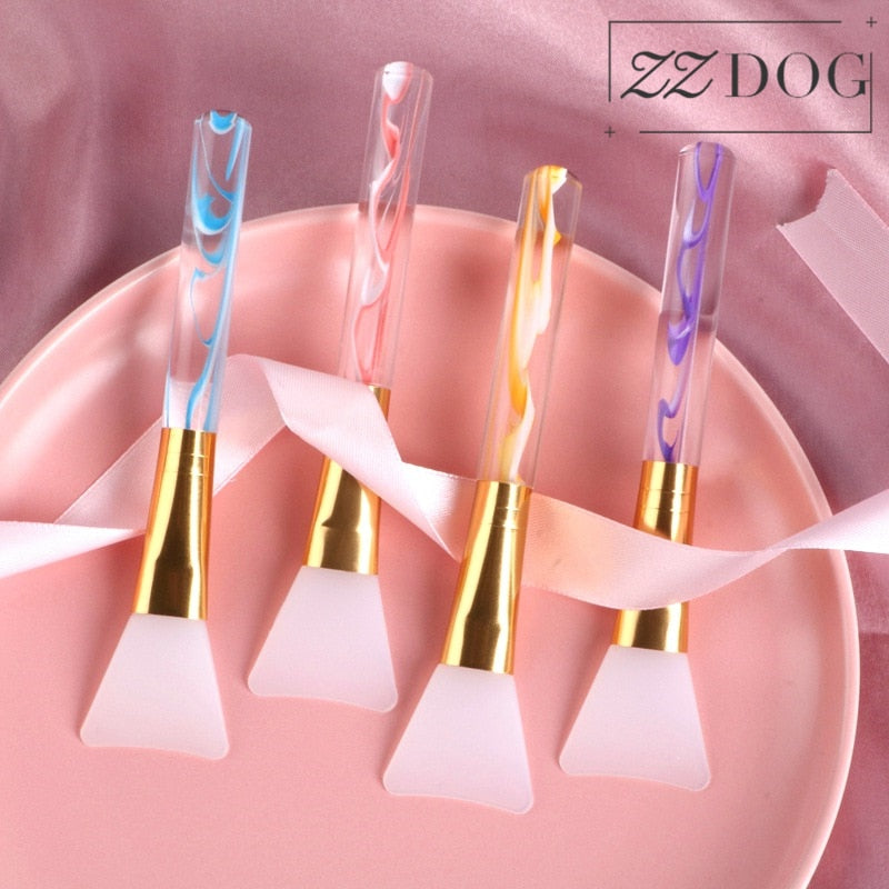 ZZDOG 1Pcs Skin-Care Cosmetic Tool Silicone Facial Face Mask Makeup Brush Mask Mud Foundation Blending Beauty Brushes Soft Head