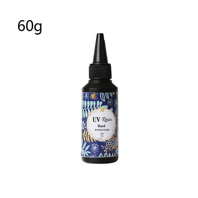 Hard UV Resin Glue Crystal Clear Ultraviolet Curing Epoxy Resin Jewelry Making