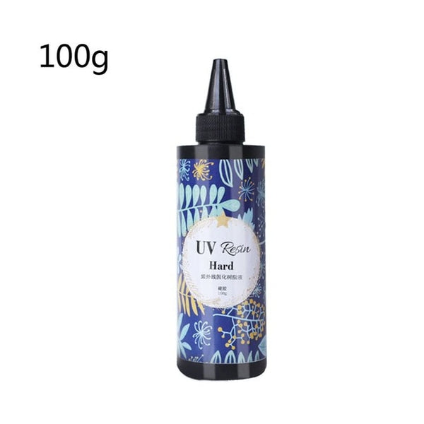 Hard UV Resin Glue Crystal Clear Ultraviolet Curing Epoxy Resin Jewelry Making